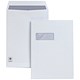Plus Fabric C4 Pocket Envelopes with Window, Press Seal, 120gsm, White, Pack of 250