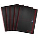 Black n' Red Recycled Wirebound Polypropylene Notebook, A5, Ruled & Perforated, 140 Pages, Pack of 5