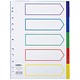 Concord Plastic Subject Dividers, 5-Part, A4, Assorted