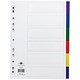 Concord Plastic Subject Dividers, 6-Part, A4, Assorted