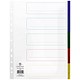 Concord Subject Dividers, Extra Wide, 5-Part, A4, Multicoloured Tabs, White
