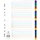 Concord Plastic Index Dividers, Extra Wide, A-Z, A4, Assorted