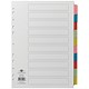 Concord Subject Dividers, Printed, 10-Part, A4, Assorted