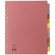 Concord Subject Dividers, Extra Wide, 10-Part, A4, Assorted