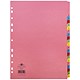 Concord Subject Dividers, A-Z, Multicoloured Mylar Tabs, A4, Assorted