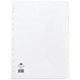 Concord Subject Dividers, 5-Part, A4, White