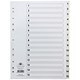 Concord Classic Index Dividers, 1-15, Mylar Tabs, A4, White
