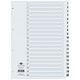 Concord Classic Index Dividers, 1-20, Mylar Tabs, A4, White