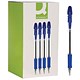 Q-Connect Delta Ballpoint Pen, Blue, Pack of 12
