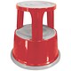Q-Connect Metal Step Stool - Red
