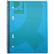 Q-Connect Wirebound Pad, A5, Ruled, 160 Pages, Transparent Blue, Pack of 5
