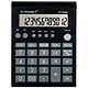 Q-Connect 12 Digit Business Table Top Calculator, Medium, Black