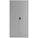 Talos Double Door Stationery Cupboard 920x420x1790mm Grey