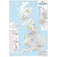 Map Marketing Postcode Areas Map Unframed 12.5 Miles to 1 inch Scale W830xH1200mm