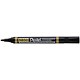 Pentel N850 Permanent Marker, Bullet Tip, Black, Pack of 12