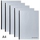 Pukka Pad Casebound Notebook, A4, Ruled, 192 Pages, Silver, Pack of 5