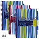 Pukka Pad Project Wirebound Project Book, A4, Ruled & Perforated, 250 Pages, Assorted Colours, Pack of 3
