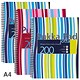 Pukka Pad Jotta Wirebound Notebook, A4, Ruled & Perforated, 200 Pages, Assorted Colours, Pack of 3