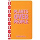 Pukka Planet Plants Over People Soft Cover Notebook, 210x130mm, Ruled, 192 Pages, Orange
