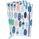 Pukka Feathers Softcover Journal Blue (Pack of 3)