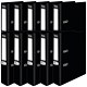 Pukka A4 Lever Arch Files, 75mm Spine, Board, Black, Pack of 10