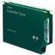 Rexel CrystalFile Extra Lateral Files, Plastic, 330mm Width, 30mm Square Base, Green, Pack of 25