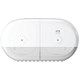 Tork T9 SmartOne Twin Mini Toilet Paper Dispenser, White