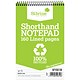 Silvine Recycled Wirebound Shorthand Notepad, 125x200mm, Ruled, 160 Pages, Pack of 12