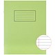 Silvine Exercise Book Ruled 229x178mm Green (Pack of 10)