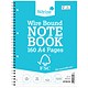 Silvine FSC Certified Wirebound Notebook, A4, Ruled & Perforated, 160 Pages, Blue, Pack of 5