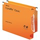 Rexel CrystalFile Classic Lateral Files, 330mm Width, 30mm Square Base, Orange, Pack of 25