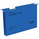Rexel CrystalFiles Extra Suspension Files, Square Base, 30mm Capacity, Foolscap, Blue, Pack of 25