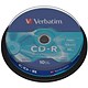 Verbatim CD-R Datalife Non-AZO 52x 700MB (Pack of 10)