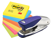 Staplers, Sticky Notes