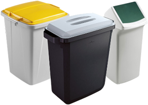 Bins with lids