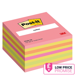 Neon Post-it Note Cube