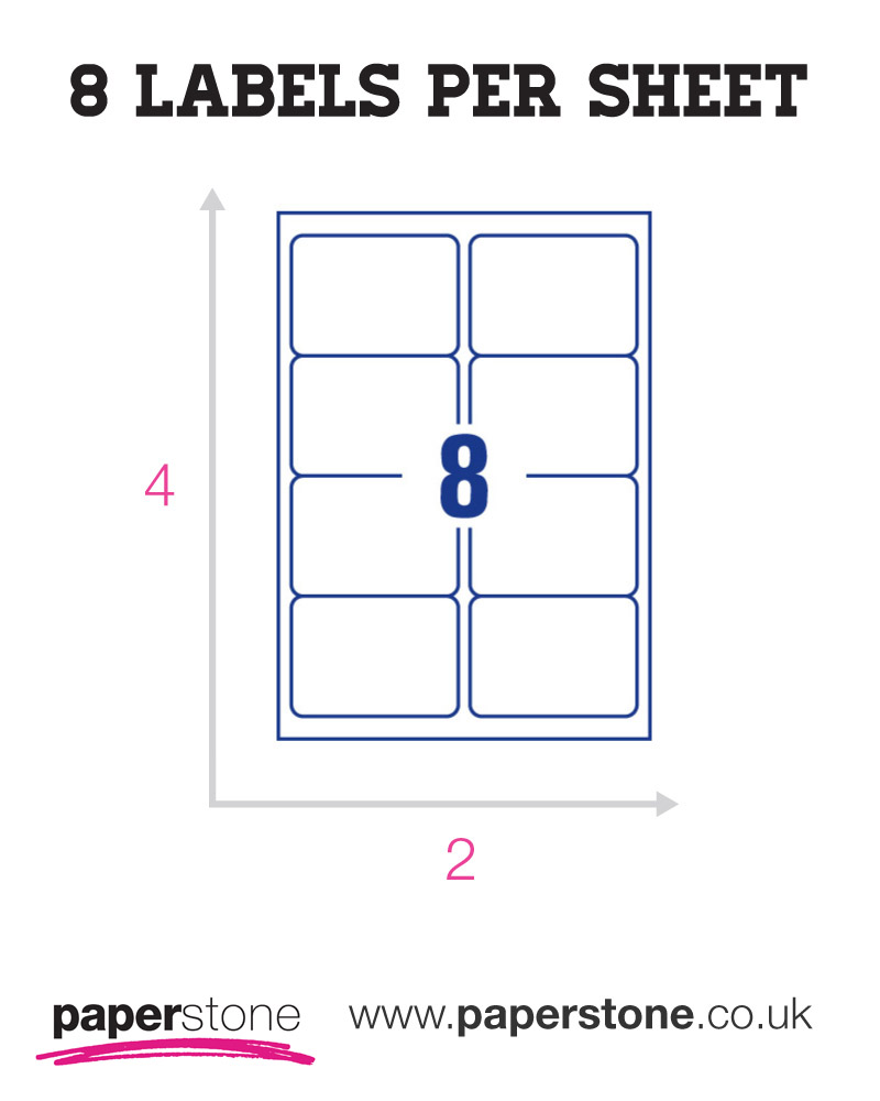 8 labels per sheet