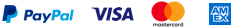 Visa, MasterCard, Amex, PayPal